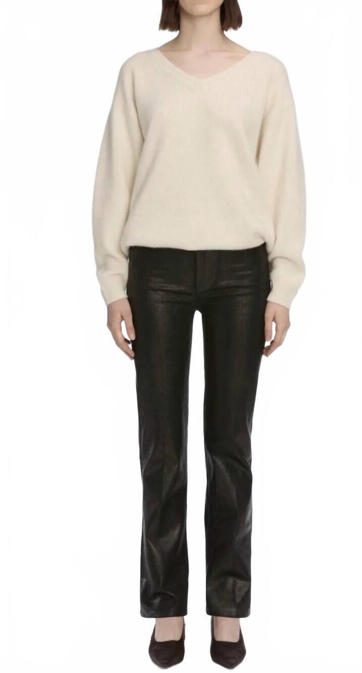 NEW FRAME le sleek straight jean in mood ring coated